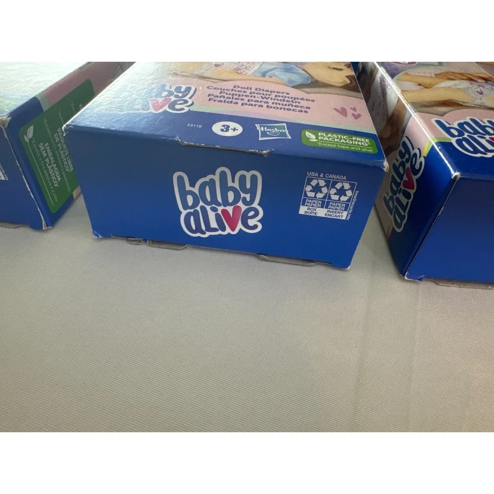 Baby Alive Doll Diapers Refill 6 Packs 24 Count Total Hasbro E9119 NEW
